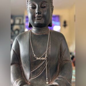 Dolls Kill Silver and Purple Necklace